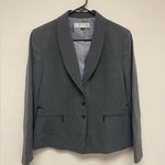 Tahari  Grey Pinstripe Suit Set with Skirt Photo 0