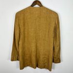 Liz Claiborne Collection Linen Blazer 12 Brown Quiet Luxury Minimalist Vintage Photo 6