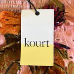Kourt Tropical Leaf Puff Sleeve Mini Dress Pink Orange Multicolor Size S‎ NWT Photo 11