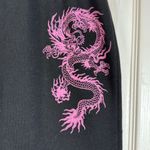 Adika  Black Sweatpants Joggers Dragon Pants Size Small EUC #5642 Photo 3