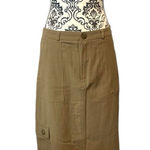 KIRIOUS Los Angeles Y2K Utility Tan Cargo Style Maxi Skirt Green Size L Photo 0