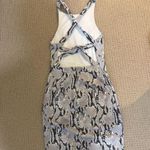 EXPRESS Snakesin print open back dress Photo 0