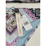 Nanette Lepore  Hannah High Neck Marrakesh Megerie Bikini‎ Set Swim Pink Size 8 Photo 5