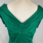 Modcloth Emily & Fin emerald green 100% cotton postures midi dress size large Photo 10