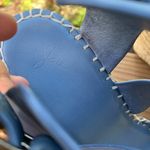 Joie Kaelyn Nubuck Blue Espadrille Wedges Strappy Photo 95