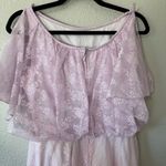 Vintage Union Made Purple Lilac Lace Maxi Dress Size 6 Photo 7