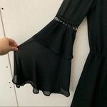 Abbeline If By Sea Black Bell Sleeve Mini Dress Photo 85