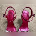 Karl Lagerfeld  Paris Jala Pink Metallic Ankle Strap Platform Heels Sandals Photo 7