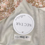 In Bloom  Women's Floral Baby‎ Doll Dress Ruffle Swing Mini Cream Pink Medium NWT Photo 5