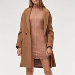 Wilfred | Aritzia Janvry brown nude lace long sleeve bodycon mini dress 4 Photo 2