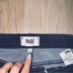 Paige  High Rise Bell Canyon Jeans Dark Blue Jeans - Size 28 Photo 3