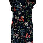 Tommy Hilfiger Gala Botanical Floral Blue Flutter Sleeve Dress Size 2 Photo 0
