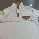 J.Crew NWT Quilted Snap-Front Pullover Size L / Color Ivory Photo 12