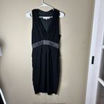 Evan Picone Little Black Dress V Neck Cocktail Party Size 8 Photo 1