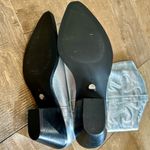 ZARA Women’s Leather Pointed Toe Cowboy Boots Silver Size 6 NWT Photo 5