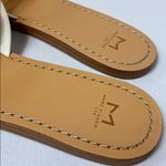 Marc Fisher Pava white leather stud sandal slides Photo 3