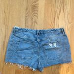 Good American  Women's Girlfriend Denim Shorts Size 20 Blue Jean GGS235T Raw Hem Photo 1