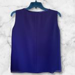 After Dark 2Pc Embroidered beaded sleeveless sheer lined purple Women's Suit 10P Photo 5