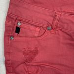 Torrid size 12 large shorts pink denim jeans cutoff cute summer vacation raw he Photo 3