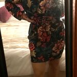 SheIn Floral Wrap Mini Dress Photo 1