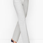 Talbots Newport Pants Striped Trousers Black Mills Ivory Size 6 Photo 0