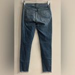 Derek Lam  Women’s Medium Wash Distressed Raw Hem Mid-Rise Skinny Jeans Size 25 Photo 1