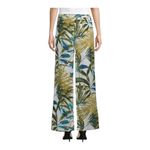 Chico's ‎ LEAF WIDE LEG PANTS ELASTIC WAIST LINEN DRAWSTRING GREEN WOMEN'S SIZE 2 Photo 3