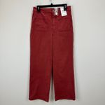 Madewell  The Emmett Wide Leg Pant Patch Pocket Antique Rose High Rise US 29 NWT Photo 6