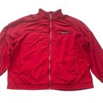 Catalina  Plus Sailing Jacket Red Womens Size 1X Windbreaker Vintage Nautical Photo 8
