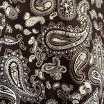 Michael Kors  Sz XL Navy White Paisley Cotton Button Up Trench Rain Coat Jacket Photo 1