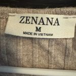 Zenana Outfitters  Ribbed Beige Cropped Tank Top Photo 3