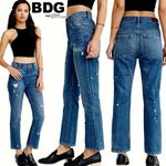 BDG Urban Outfitters  High Rise Distressed Kicker Straight Leg Jeans 27 Photo 1