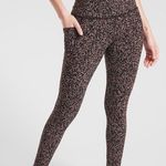 Athleta Salutation Stash Pocket Gravel Tight Legging in Mineral Brown Size S Photo 0