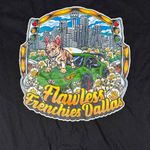 Flawless Frenchies Dallas M Black Short Sleeve Crew Neck T Photo 0