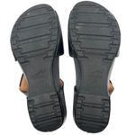 Dansko  Tracy Black Leather Peep Toe Wedge Sandals Clogs Women's Size 41 / 9 Photo 6