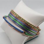Jessica Simpson Blue, Green, & Rose Gold Bracelets Photo 2