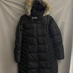 T Tahari SIZE SMALL (see measurements below)Dark GrayPuffer Coat Faux Fur Hood Photo 1