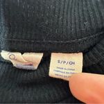 Roxy  Black Ribbed Stretchy Crop Tank Top Small Photo 4