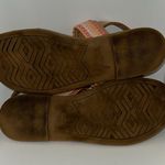 Toms Bree Leather Slingback Ring Toe Sandals w Woven Upper Women’s 9.5 Photo 8