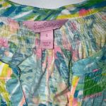 Lilly Pulitzer Essie Sun Floral Preppy Designer Beach Tropical Tank Blouse Small Photo 6