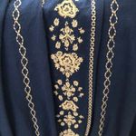 Event Cornflower Blue ruffled embroidered dress Women's Size S Small Photo 6