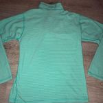 Patagonia Green and white striped Half zip fleece sweatshirt XXL Photo 3