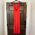 BCBGeneration BCBGMAXAZRIA Cowl Neck Maxi Dress Bright Poppy Size XXS Photo 10