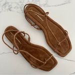 Loeffler Randall NWT  Eleanor Strappy Flat Suede Sandals in Cacao Brown Size 9 US Photo 6