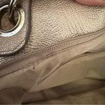 Kathy Van Zeeland  purse blush pink with metallic silver gray finish Photo 6