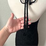 Sue Wong  Vintage Black Crochet Halter Dress Photo 6