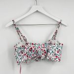 Xhilaration Floral Ruffle Coquette Bikini Top Size Large Photo 8