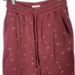 Lou & grey  Women’s Maroon Shooting Star Terry Sweat Jogger Pants Size XS Photo 2