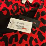 Milly Red and Black Leopard Mini Dress Size 6 Photo 9