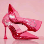 Barbie x ALDO Barbiestessy Collection Pink Translucent Pointed Toe Pumps 6.5 NEW Photo 0